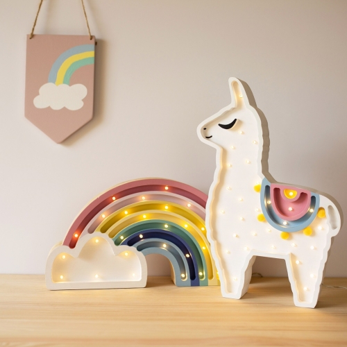 lama-regenbogen-lampe-kinderzimmer