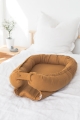 kokon-babynest-nestchen-leinen-senf-farben