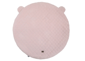Spielmatte aus weichem Velours ÖKO zertifzierte Baumwolle in rosa