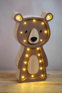 TEDDY - Holzlampe für Kinder – handmade - Perfekte Beleuchtung für entspannte Nächte