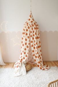 Baldachin aus Musselin handmade kleine Orangen