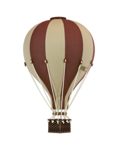 Kinderzimmer Deko Heissluftballoon braun, zwei Größen M/L