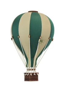 Kinderzimmer Deko Heissluftballoon grün in zwei Größen M/L