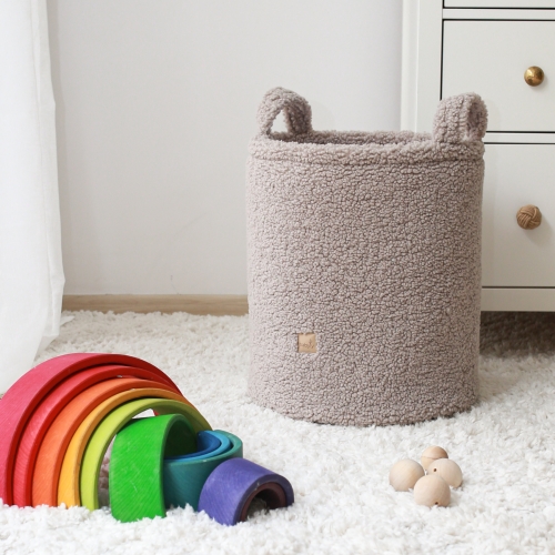 Aufbewahrung-Spielzeug-teddy-taupe-kinderzimmer
