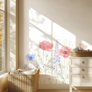 Blumen Wandsticker Kinderzimmer – Spring Garden Wanddeko in 3 Größen