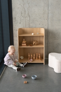 Montessori-Bücherregal Natural aus Holz