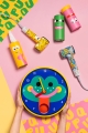 wanduhr-kinderzimmer-bnunt-lila-blau-hund-design.jpg