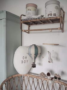 Heißluftballon-Deko Blau & Grün fürs Kinderzimmer