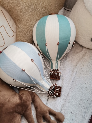 heißluftballon in grün